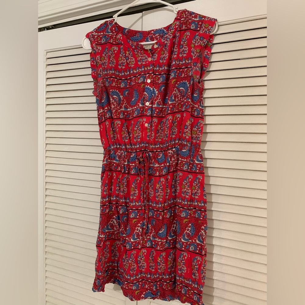 ❤️ Gorgeous Loft Sleeveless Cinch Waist Shirt Dress